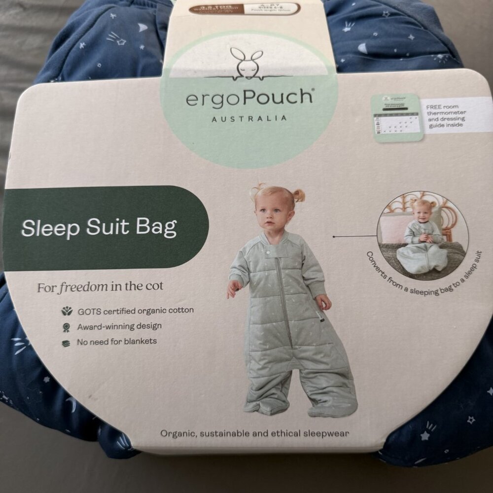 organic cotton sleep suit bag